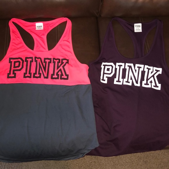 PINK Victoria's Secret Tops - VS pink race back tops
